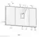 Fig. 02 - Wall system with electronic device mounting assembly