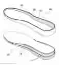 Fig. 01 - SOLE STRUCTURE WHICH HAS DISTINGUISHED THREE-DIMENSIONAL PATTERNS