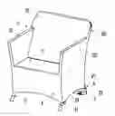 Fig. 01 - Folding sofa with wrap-around skirt