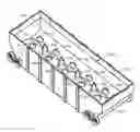 Fig. 01 - Railcar with nested sliding gates