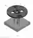 Fig. 02 - Assembling reels with spring-loaded magnetic guides