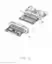 Fig. 11 - Electrical connector having a middle shielding plate with engaging arms for locking to a terminal module unit
