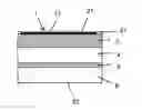 Fig. 01 - Heating glazing with thinned outer sheet of glass and heating layer with flow separation lines