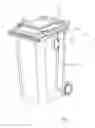 Fig. 02 - Garbage can lid locking device for use with truck having a mechanical arm