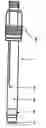 Fig. 01 - Electrochemical measuring cell for measuring the content of chlorine compounds in water