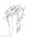 Fig. 01 - Watch band insert for positioning watch face on the interior side of a person's forearm