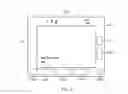 Fig. 04 - Display of a virtual keyboard on a supplemental physical display plane surrounding a primary physical display plane on a wearable mobile device