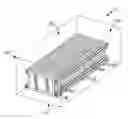 Fig. 01 - Battery pack array frames with grounded thermal fins
