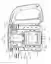 Fig. 03 - Dust cup, dust cup assembly and handheld cleaner