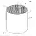 Fig. 01 - Plugged honeycomb structure