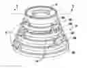 Fig. 01 - Dispensing pump with skirt spring