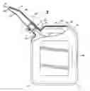 Fig. 01 - INTERNALLY VENTED GAS CAN HAVING A SINGLE BALL VALVE COMPONENT