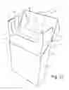 Fig. 10 - Rigid package with a hinged lid and with an inner container provided with a lower extension