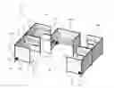 Fig. 01 - Collaborative workstation system with interchangeable mobile workstations