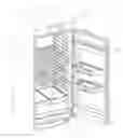 Fig. 01 - Telescoping fixture applied to a refrigerator door or the like