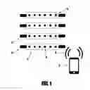 Fig. 02 - Fretboard light strips with illuminable note indicia