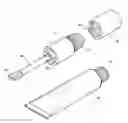 Fig. 01 - HOSE - TYPE COSMETIC CONTAINER STRUCTURE