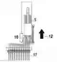 Fig. 01 - Pipette tip loading and unloading mechanism for single row multichannel pipettors