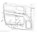 Fig. 01 - Vehicle door assembly including storage bin that is translatable in fore-aft direction