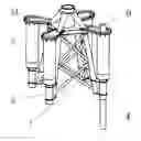 Fig. 01 - Construction device and method for offshore wind turbine foundation with piling performed later