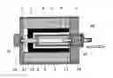 Fig. 01 - LINEAR STEPPER MOTOR WITH ROTOR SPINDLE FOR LINEARLY GUIDED ACTUATOR