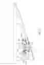 Fig. 12 - Lamp device with lampshade fastened via arm latch
