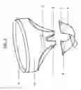 Fig. 02 - Undergarment with opening at crotch area and an attachable, replaceable crotch piece referred to as stripe covering crotch area for maintaining vaginal hygiene and preventive care against vaginal infections