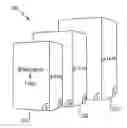 Fig. 01 - LINE-UP OF ABSORBENT ARTICLES HAVING A FASTENING INDICIA SYSTEM