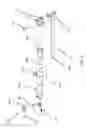 Fig. 04 - Adjustable wall mount assembly for a basketball goal