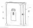 Fig. 01 - Portable containment device for manipulating organic and/or chemical substances, and removable containment enclosure for such a device
