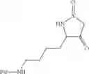 Fig. 13 - Formation of N-protected 3,6-bis-(4-aminobutyl)-2,5-diketopiperazine through a cyclic alpha-N-protected amino ester intermediate