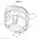 Fig. 07 - Compressor comprising an upper shell and a lower shell wherein the upper shell comprises an upper protrusion comprising a first protrusion and a second protrusion comprising a transition and an approximately flat shape