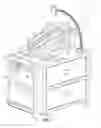 Fig. 02 - Combination manicure and pedicure station