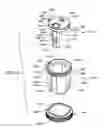 Fig. 46 - Specimen collection cassette for retrieving tissue samples from a fluid stream generated during a medical/surgical procedure