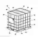 Fig. 01 - Pallet container with overlapping wall composite parts