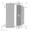 Fig. 01 - Conveyor device with moving comb plate in the longitudinal direction