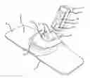 Fig. 01 - Electricity producing flexible and slim nozzle for being releasably connected to a suction source of a vacuum cleaner