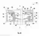 Fig. 20 - Surgical access device including lateral moving seal cooperating with bellows attached to proximal wall of cannula housing