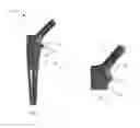 Fig. 08 - Hip stem prosthesis with a porous collar to allow for bone ingrowth