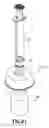 Fig. 33 - System with adapter for closed transfer of fluids