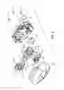 Fig. 04 - Removable transmission for use with a powered surgical tool, the transmission shaped to extend above the tool, and system