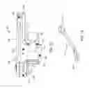 Fig. 13 - Removable transmission for use with a powered surgical tool, the transmission shaped to extend above the tool, and system