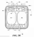Fig. 04 - Disposable interconnected pump cassettes having first and second pump chambers with valved inlet and outlet connections