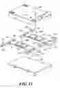 Fig. 23 - Disposable interconnected pump cassettes having first and second pump chambers with valved inlet and outlet connections