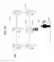 Fig. 36 - System and method for communication with a mobile device via a positioning system including RF communication devices and modulated beacon light sources