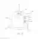 Fig. 13 - Trimmer head with pivot posts holding a single strip of line