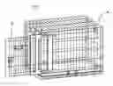 Fig. 01 - Pivotal and slidable door for a kennel
