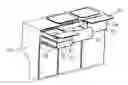 Fig. 01 - Transformable drawer front and countertop leaf