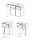 Fig. 02 - Transformable drawer front and countertop leaf