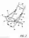 Fig. 03 - Folding X-frame chair with extended backrest